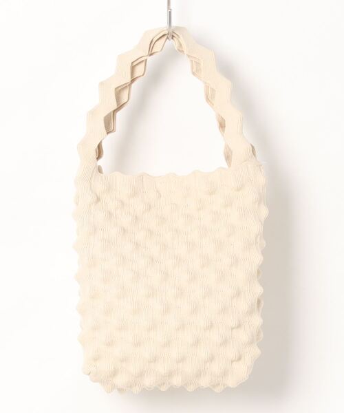 aimoha（アイモハ）の「ビビットカラーネット編みミニバッグ（ハンドバッグ・レディース・ベージュ/イエロー/ブラック/ライトグリーン/グリーン/パープル・FREE）」の12枚目の写真