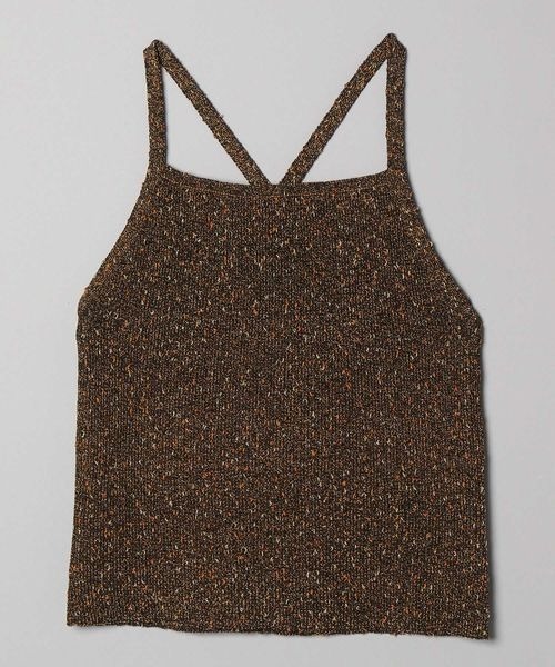 JEANASIS（ジーナシス）の「7Gノットヤーンキャミ/198076（キャミソール・レディース・マルチ/イエロー系その他/ブラウン系その他・FREE）」の2枚目の写真