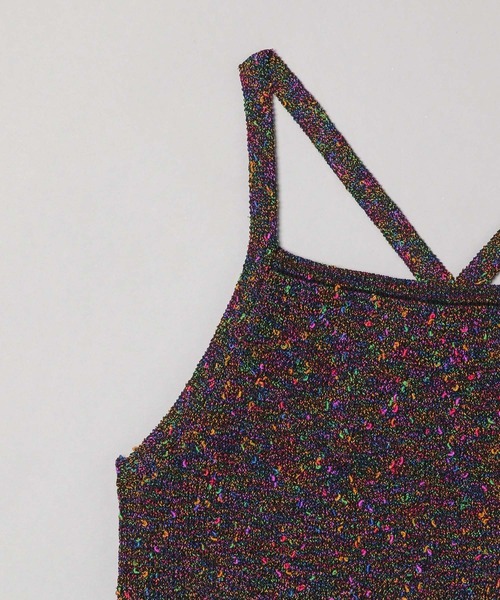 JEANASIS（ジーナシス）の「7Gノットヤーンキャミ/198076（キャミソール・レディース・マルチ/イエロー系その他/ブラウン系その他・FREE）」の7枚目の写真