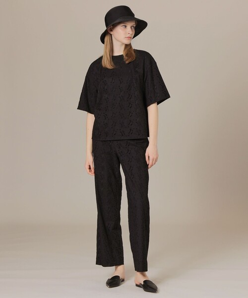 MACKINTOSH LONDON（マッキントッシュ ロンドン）の「ワイドリボンラフィアハット（ハット・レディース・ブラック/ベージュ・FREE）」の3枚目の写真