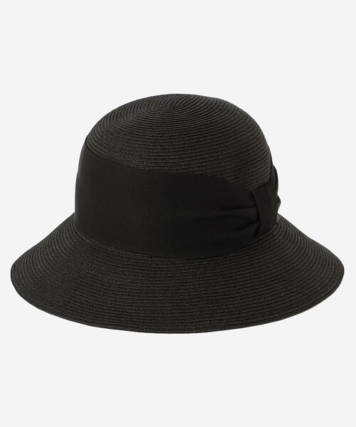 MACKINTOSH LONDON（マッキントッシュ ロンドン）の「ワイドリボンラフィアハット（ハット・レディース・ブラック/ベージュ・FREE）」の5枚目の写真