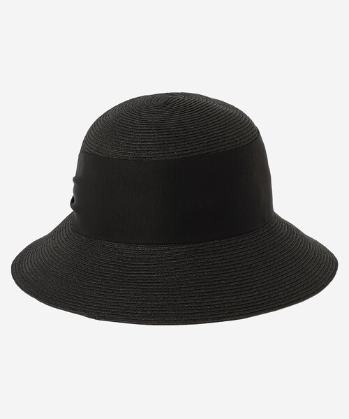 MACKINTOSH LONDON（マッキントッシュ ロンドン）の「ワイドリボンラフィアハット（ハット・レディース・ブラック/ベージュ・FREE）」の8枚目の写真