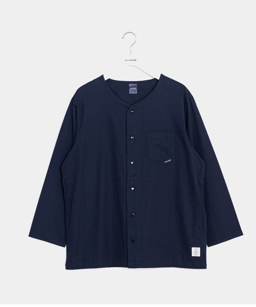 APPLEBUM（アップルバム）の「"鯉口" L/S Shirt（Tシャツ/カットソー・メンズ・ネイビー/グレー・X-LARGE/MEDIUM/LARGE）」の2枚目の写真