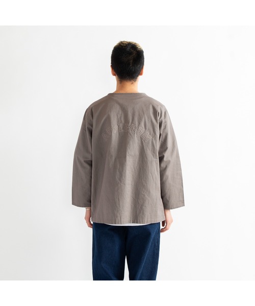 APPLEBUM（アップルバム）の「"鯉口" L/S Shirt（Tシャツ/カットソー・メンズ・ネイビー/グレー・X-LARGE/MEDIUM/LARGE）」の6枚目の写真
