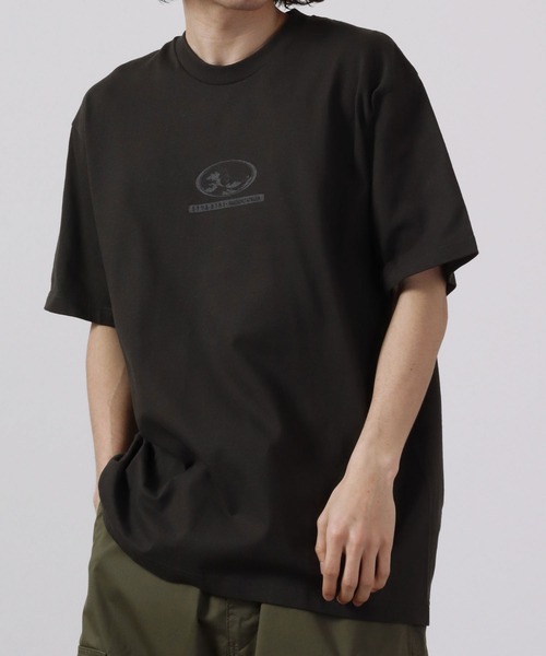 波達(NAMITATSU)（ナミタツ）の「波達(NAMITATSU) 5.6oz ヘビーウェイト プリント Tシャツ 半袖（Tシャツ/カットソー・メンズ・ブラック/グレー・M/L/LL）」の3枚目の写真