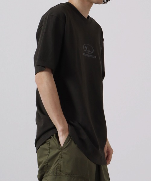 波達(NAMITATSU)（ナミタツ）の「波達(NAMITATSU) 5.6oz ヘビーウェイト プリント Tシャツ 半袖（Tシャツ/カットソー・メンズ・ブラック/グレー・M/L/LL）」の4枚目の写真