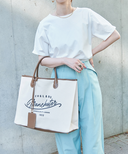 B.C STOCK（ベーセーストック）の「ビッグキャンバストート（トートバッグ・レディース・ブラック/ブラウン・FREE）」の9枚目の写真