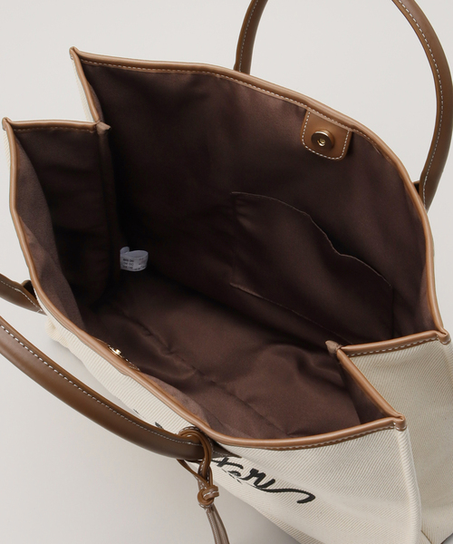 B.C STOCK（ベーセーストック）の「ビッグキャンバストート（トートバッグ・レディース・ブラック/ブラウン・FREE）」の16枚目の写真