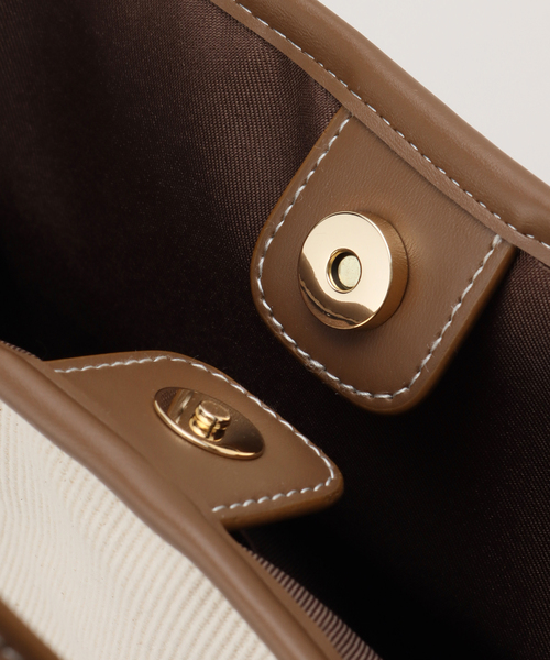 B.C STOCK（ベーセーストック）の「ビッグキャンバストート（トートバッグ・レディース・ブラック/ブラウン・FREE）」の19枚目の写真