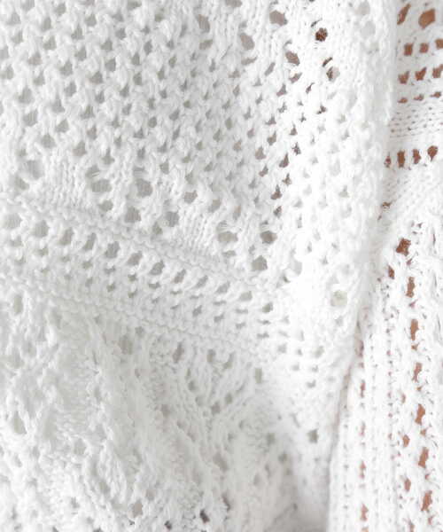 NATURAL BEAUTY BASIC（ナチュラルビューティーベーシック）の「◇レースカーディガン（カーディガン/ボレロ・レディース・オフホワイト/ブラック・FREE）」の22枚目の写真