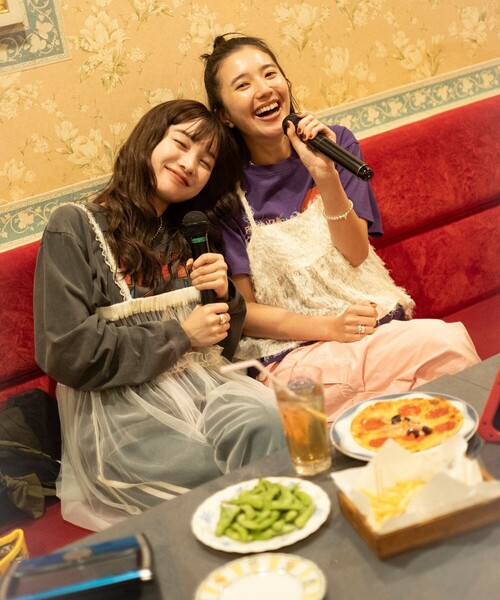 FREAK'S STORE(フリークスストア)の「2way チュール キャミワンピース(ワンピース・レディース・ベージュ/ブラック/オフホワイト・フリ-)」の6枚目の写真