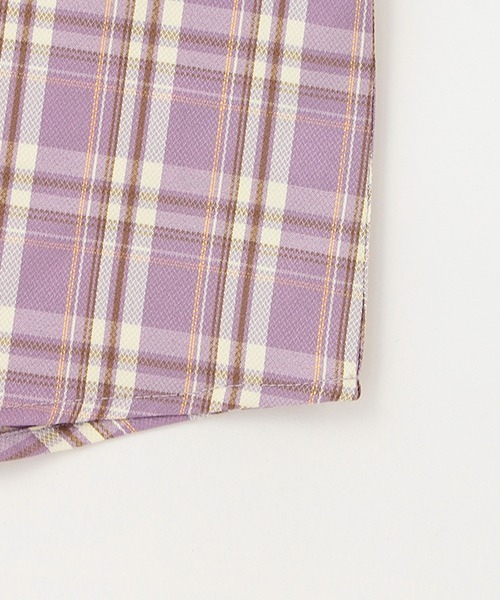 X-girl Stages(エックスガールステージス)の「レイヤード風半袖シャツ(シャツ/ブラウス・キッズ・ネイビー/ラベンダー・120cm/110cm/130cm/140cm/100cm/90cm)」の12枚目の写真