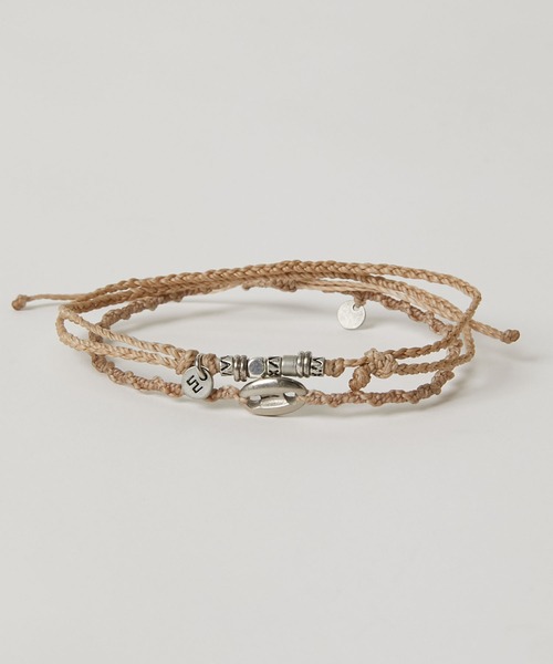 wakami(ワカミ)の「wakami/ワカミ 2 Strands アンクレット(アンクレット・メンズ・レッド/ブルー/オリーブ/ベージュ・FREE)」の5枚目の写真