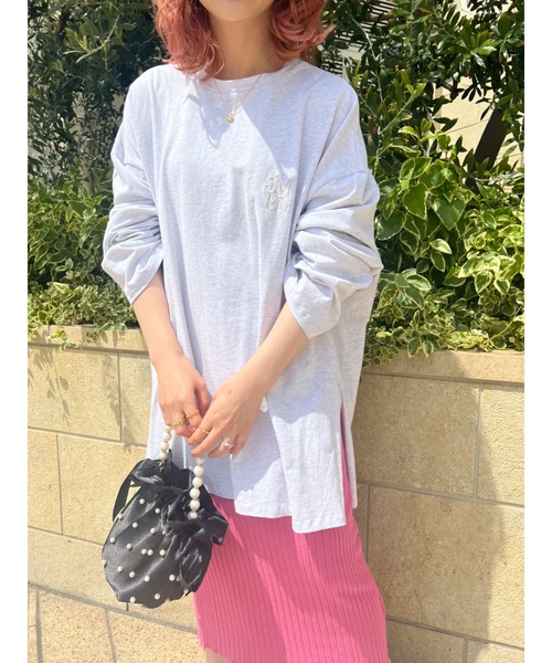 JUMELLE(ジュメロ)の「ロゴルーズカットソー(Tシャツ/カットソー・レディース・ホワイト/チャコール/オートミール・FREE)」の3枚目の写真