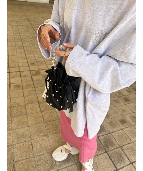 JUMELLE(ジュメロ)の「ロゴルーズカットソー(Tシャツ/カットソー・レディース・ホワイト/チャコール/オートミール・FREE)」の4枚目の写真