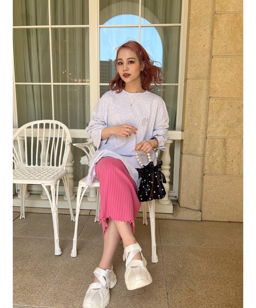 JUMELLE(ジュメロ)の「ロゴルーズカットソー(Tシャツ/カットソー・レディース・ホワイト/チャコール/オートミール・FREE)」の16枚目の写真