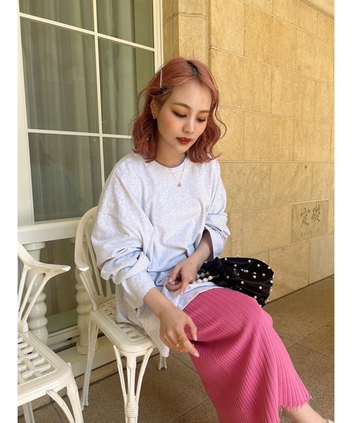 JUMELLE(ジュメロ)の「ロゴルーズカットソー(Tシャツ/カットソー・レディース・ホワイト/チャコール/オートミール・FREE)」の17枚目の写真