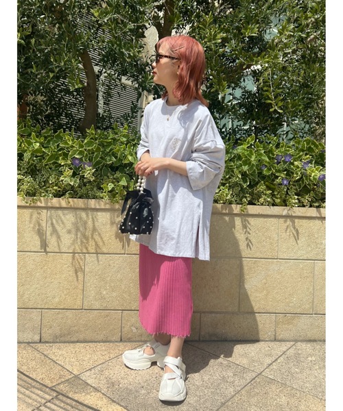 JUMELLE(ジュメロ)の「ロゴルーズカットソー(Tシャツ/カットソー・レディース・ホワイト/チャコール/オートミール・FREE)」の7枚目の写真