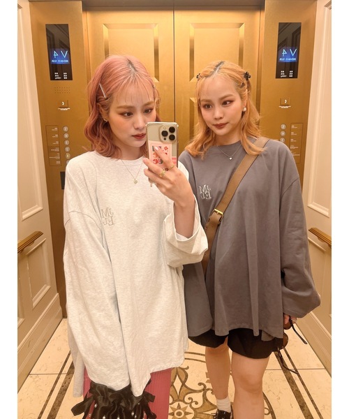 JUMELLE(ジュメロ)の「ロゴルーズカットソー(Tシャツ/カットソー・レディース・ホワイト/チャコール/オートミール・FREE)」の10枚目の写真