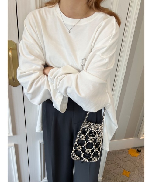 JUMELLE(ジュメロ)の「ロゴルーズカットソー(Tシャツ/カットソー・レディース・ホワイト/チャコール/オートミール・FREE)」の19枚目の写真