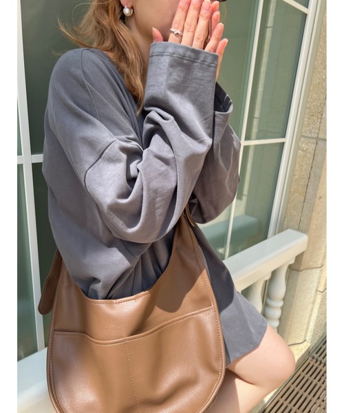 JUMELLE(ジュメロ)の「ロゴルーズカットソー(Tシャツ/カットソー・レディース・ホワイト/チャコール/オートミール・FREE)」の14枚目の写真