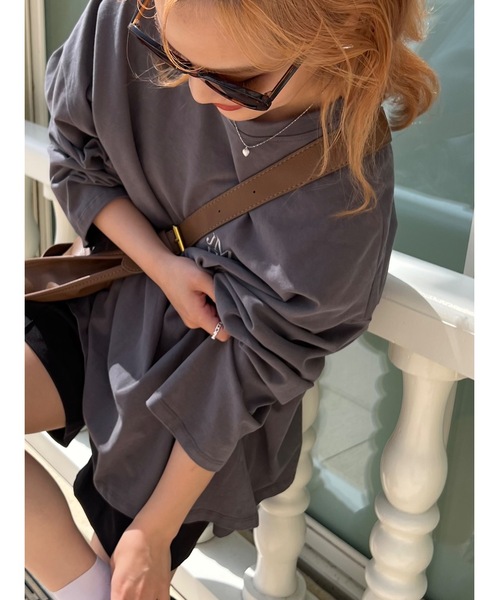 JUMELLE(ジュメロ)の「ロゴルーズカットソー(Tシャツ/カットソー・レディース・ホワイト/チャコール/オートミール・FREE)」の12枚目の写真