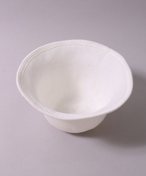 BAYBLO(ベイブロ)の「(CR)【ワイヤー入り】サーモ クローシェハット(ハット・レディース・ライトグレー/ブラック/オフホワイト・ONE SIZE)」の8枚目の写真