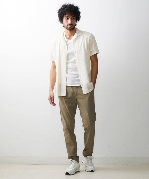 MICHEL KLEIN HOMME (ミッシェルクランオム)の「《日本製》レース柄半袖シャツ(シャツ/ブラウス・メンズ・ベージュ/アイボリー/ブラック・MEDIUM/LARGE/X-LARGE)」の21枚目の写真