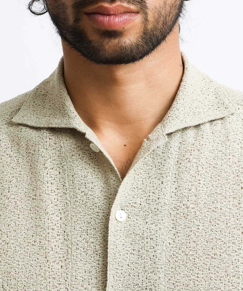 MICHEL KLEIN HOMME (ミッシェルクランオム)の「《日本製》レース柄半袖シャツ(シャツ/ブラウス・メンズ・ベージュ/アイボリー/ブラック・MEDIUM/LARGE/X-LARGE)」の14枚目の写真