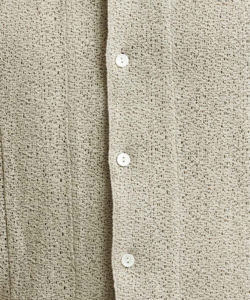 MICHEL KLEIN HOMME (ミッシェルクランオム)の「《日本製》レース柄半袖シャツ(シャツ/ブラウス・メンズ・ベージュ/アイボリー/ブラック・MEDIUM/LARGE/X-LARGE)」の11枚目の写真
