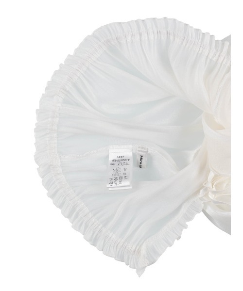 MIRO AMURETTE(ミロアミュレット)の「brillre sheer blouse/シースルーVネックブラウス(シャツ/ブラウス・レディース・ホワイト・FREE)」の3枚目の写真