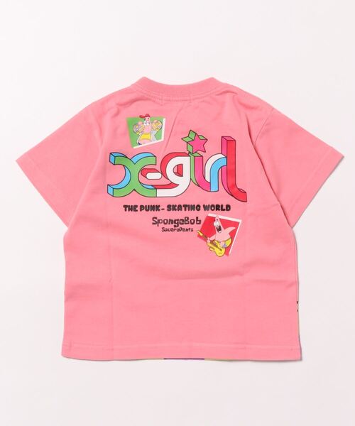 X-girl Stages（エックスガールステージス）の「【コラボ】キャラモチーフ半袖Tシャツ（Tシャツ/カットソー・キッズ・ピンク/イエロー・80ｃｍ/140cm/130cm/100cm/90cm/110cm/120cm）」の4枚目の写真