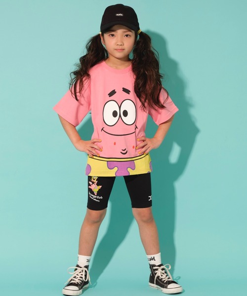 X-girl Stages（エックスガールステージス）の「【コラボ】キャラモチーフ半袖Tシャツ（Tシャツ/カットソー・キッズ・ピンク/イエロー・80ｃｍ/140cm/130cm/100cm/90cm/110cm/120cm）」の7枚目の写真