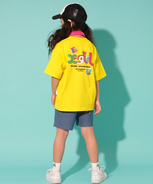 X-girl Stages（エックスガールステージス）の「【コラボ】キャラモチーフ半袖Tシャツ（Tシャツ/カットソー・キッズ・ピンク/イエロー・80ｃｍ/140cm/130cm/100cm/90cm/110cm/120cm）」の9枚目の写真