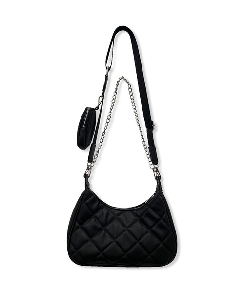 ANDGEEBEE（アンジービー）の「ポーチ付きキルティングショルダーバッグ（ショルダーバッグ・レディース・ブラック/アイボリー・FREE）」の13枚目の写真