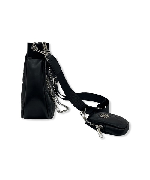 ANDGEEBEE（アンジービー）の「ポーチ付きキルティングショルダーバッグ（ショルダーバッグ・レディース・ブラック/アイボリー・FREE）」の5枚目の写真