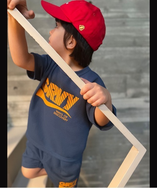 GROOVY COLORS(グルービーカラーズ)の「DRY-X ワッフル BIG Tシャツ(Tシャツ/カットソー・キッズ・ブラック・130/140)」の6枚目の写真