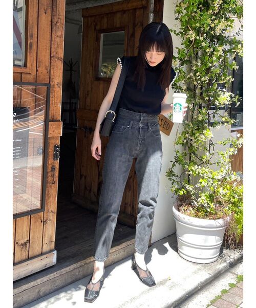 LAGUNAMOON（ラグナムーン）の「ダブルウエストデニムパンツ（デニムパンツ・レディース・インディゴブルー/グレー・SMALL/MEDIUM）」の20枚目の写真