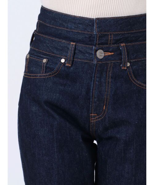 LAGUNAMOON（ラグナムーン）の「ダブルウエストデニムパンツ（デニムパンツ・レディース・インディゴブルー/グレー・SMALL/MEDIUM）」の4枚目の写真