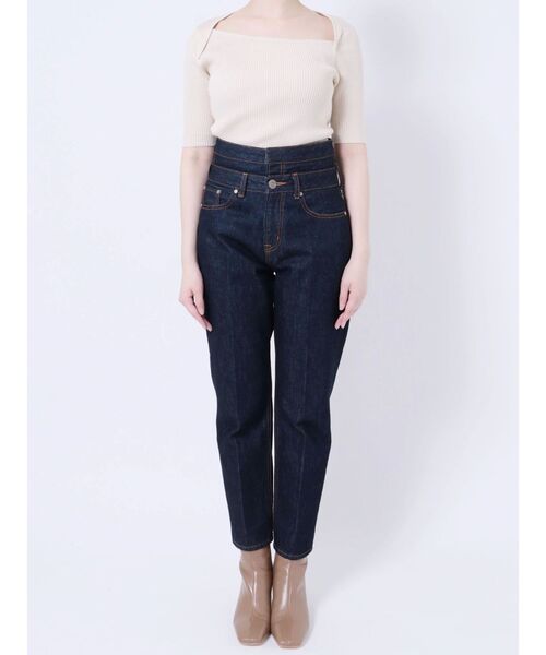 LAGUNAMOON（ラグナムーン）の「ダブルウエストデニムパンツ（デニムパンツ・レディース・インディゴブルー/グレー・SMALL/MEDIUM）」の19枚目の写真
