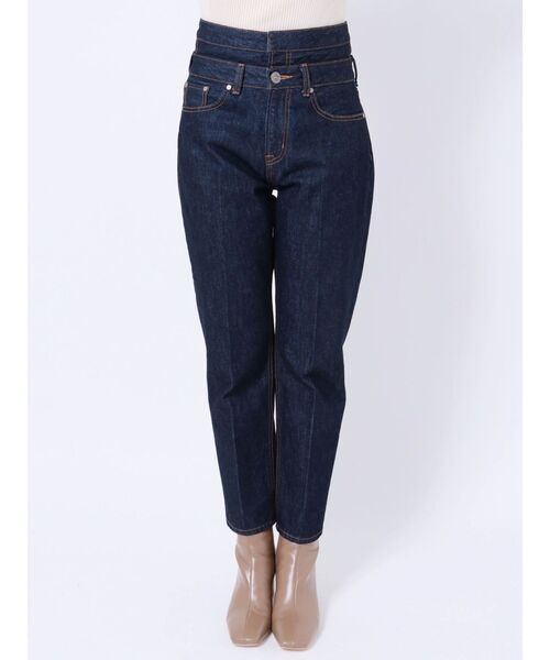 LAGUNAMOON（ラグナムーン）の「ダブルウエストデニムパンツ（デニムパンツ・レディース・インディゴブルー/グレー・SMALL/MEDIUM）」の15枚目の写真