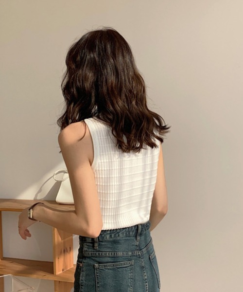 HALEY PESCA（ヘーリーペスカ）の「HALEY PESCA/スリムフィットタンクトップ（タンクトップ・レディース・ホワイト/ブラック/グリーン/イエロー・FREE）」の7枚目の写真