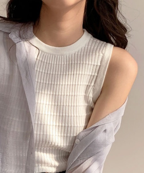 HALEY PESCA（ヘーリーペスカ）の「HALEY PESCA/スリムフィットタンクトップ（タンクトップ・レディース・ホワイト/ブラック/グリーン/イエロー・FREE）」の5枚目の写真