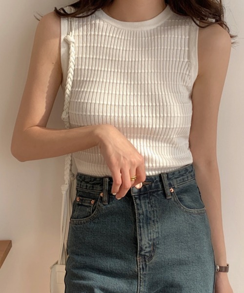 HALEY PESCA（ヘーリーペスカ）の「HALEY PESCA/スリムフィットタンクトップ（タンクトップ・レディース・ホワイト/ブラック/グリーン/イエロー・FREE）」の22枚目の写真