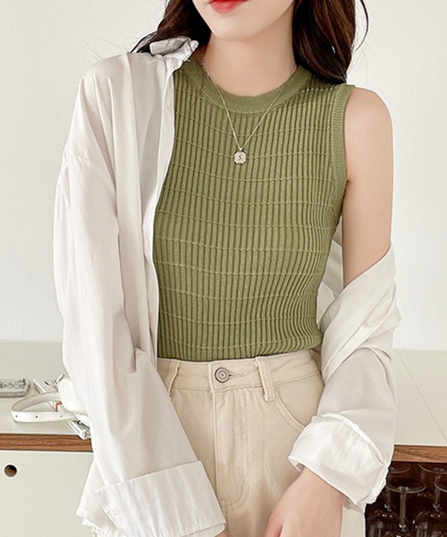 HALEY PESCA（ヘーリーペスカ）の「HALEY PESCA/スリムフィットタンクトップ（タンクトップ・レディース・ホワイト/ブラック/グリーン/イエロー・FREE）」の15枚目の写真