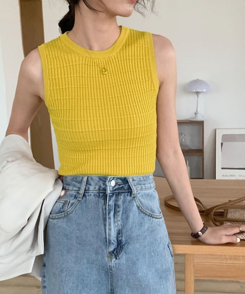 HALEY PESCA（ヘーリーペスカ）の「HALEY PESCA/スリムフィットタンクトップ（タンクトップ・レディース・ホワイト/ブラック/グリーン/イエロー・FREE）」の13枚目の写真