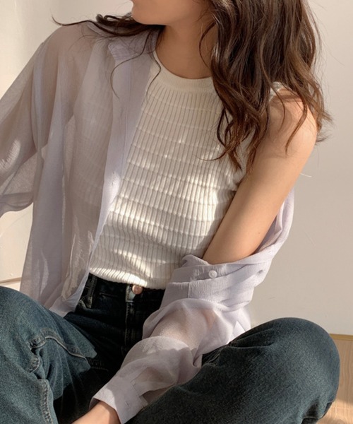 HALEY PESCA（ヘーリーペスカ）の「HALEY PESCA/スリムフィットタンクトップ（タンクトップ・レディース・ホワイト/ブラック/グリーン/イエロー・FREE）」の21枚目の写真