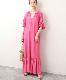 SLOBE IENA | 強撚天竺ボリュームカフタンワンピース(ワンピース)