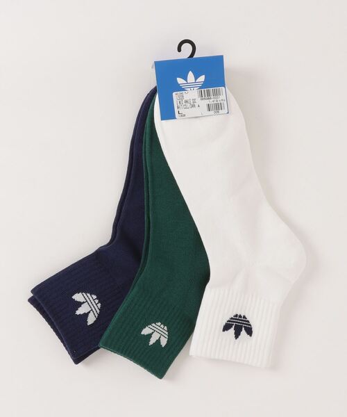 adidas（アディダス）の「adidas アディダス U MID ANKLE SOCKS ソックス IL5028 WHIT/COLL