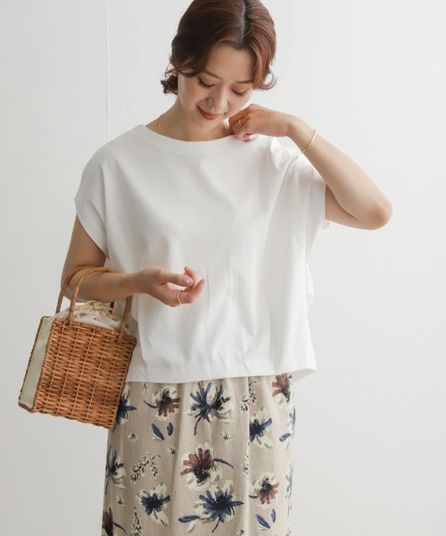 URBAN RESEARCH DOORS(アーバンリサーチドアーズ)の「コットンバックタックフレンチプルオーバー(Tシャツ/カットソー・レディース・ブラック/オフホワイト/ブルー系その他/パープル・MEDIUM)」の14枚目の写真